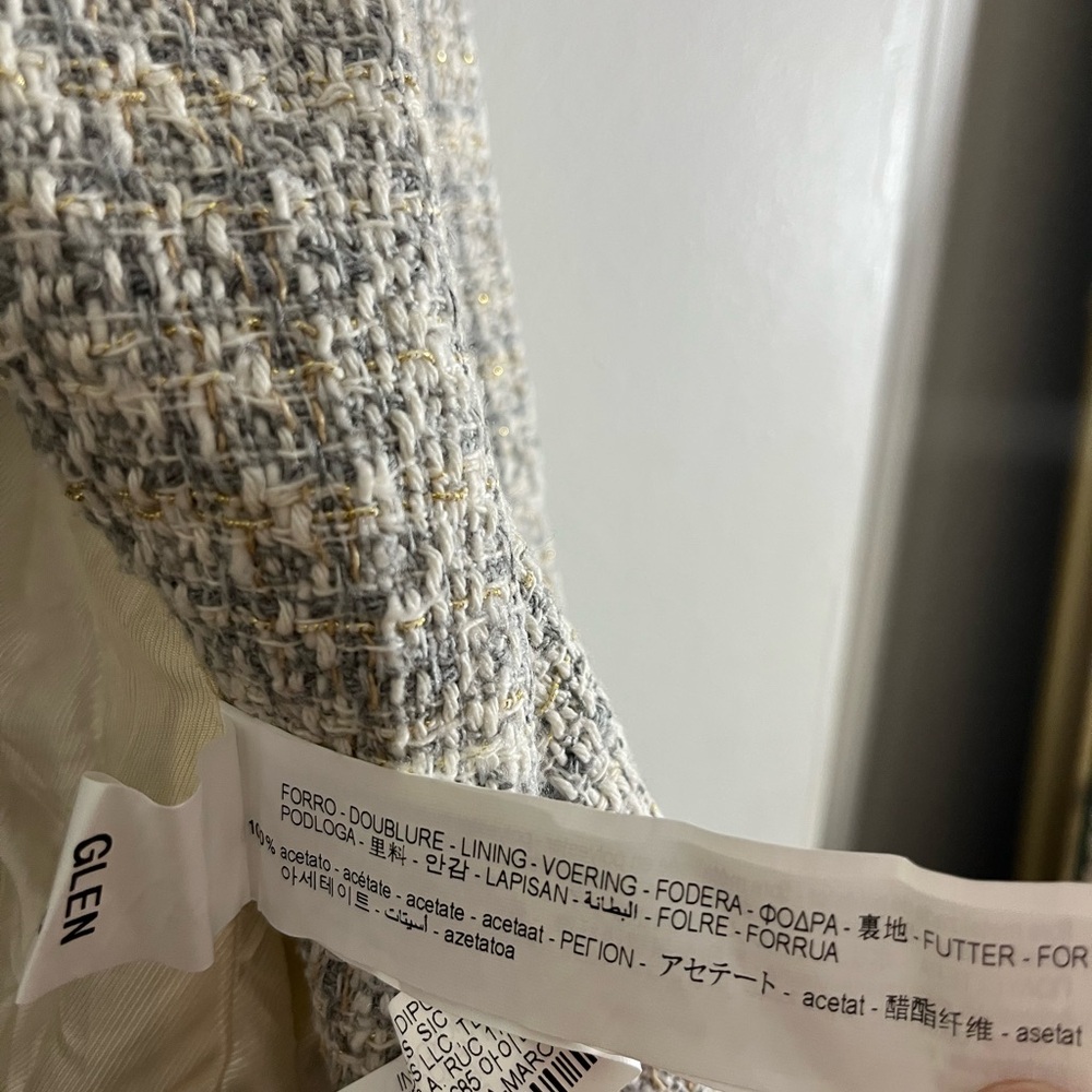 Zara Women's Classic Tweed Blazer - Picture 12 of 13